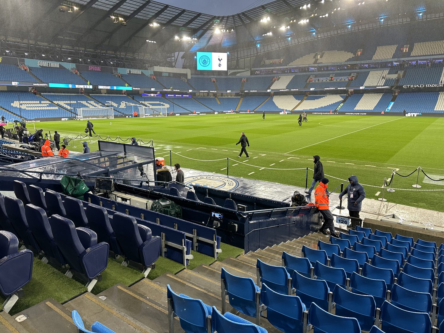 Stadionsfeer op de wedstrijddag